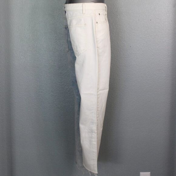 Two Tone White and Light Blue  Denim Jeans Juniors Size 13 - Picture 4 of 6